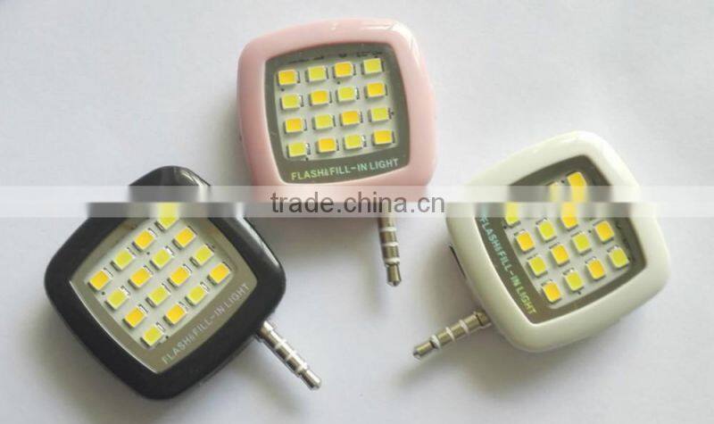 emergency lighting Mini square environmental rechargeable battery Iblazr selfie LED flashlights