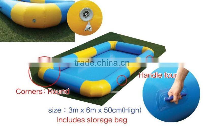 Indoor / Ourdoor Funny Baby Inflatable Swimming Pools 0.6mm - 0.9mm PVC Tarpaulin