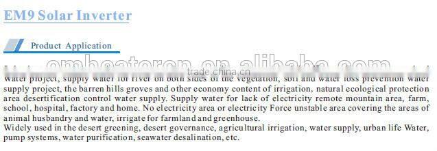 DC 310V EM9 solar inverter price AC 220V 380V