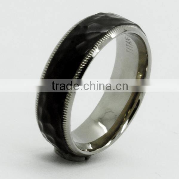 hammered gold plated wedding band