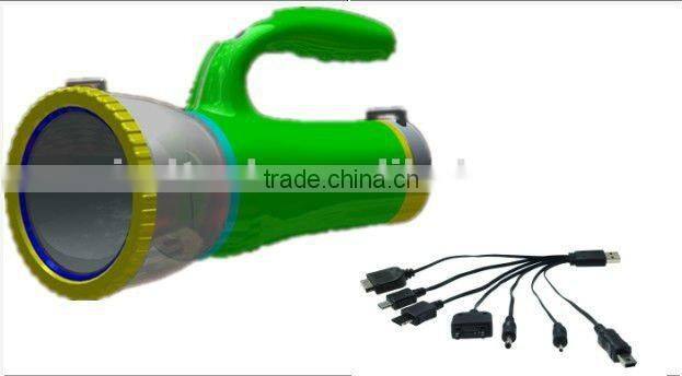 multifunctional waterproof solar power torch for outdoor sports