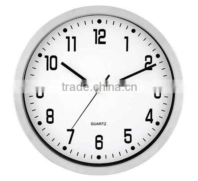 12 inch Metal Wall Clock Aluminum Clock Rose gold wall clock