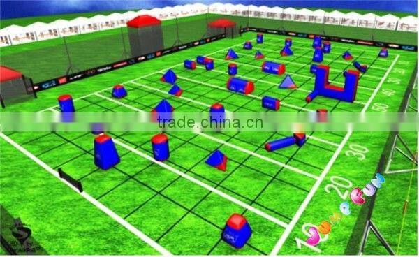 2014 Popular inflatable paintball equipments,Inflatable laster tag bunkers paintball obstacles