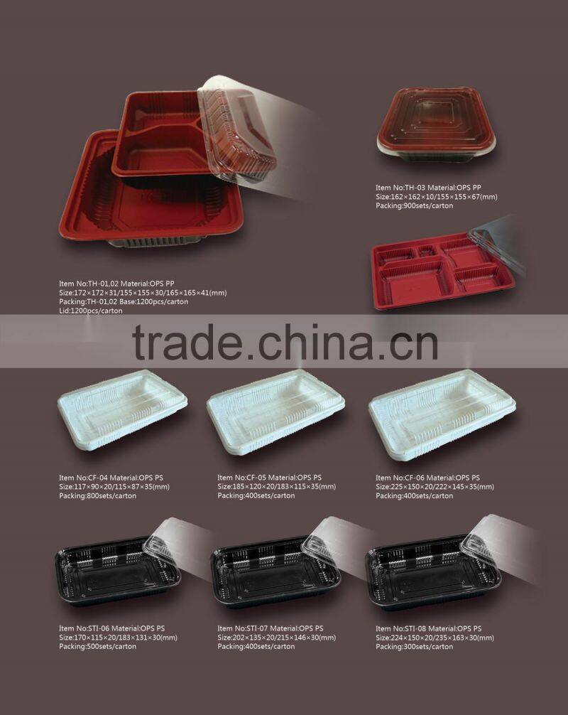High quality plastic transparent food container