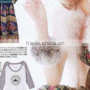 2011 rabbit fur elastic hair band / Bracelet