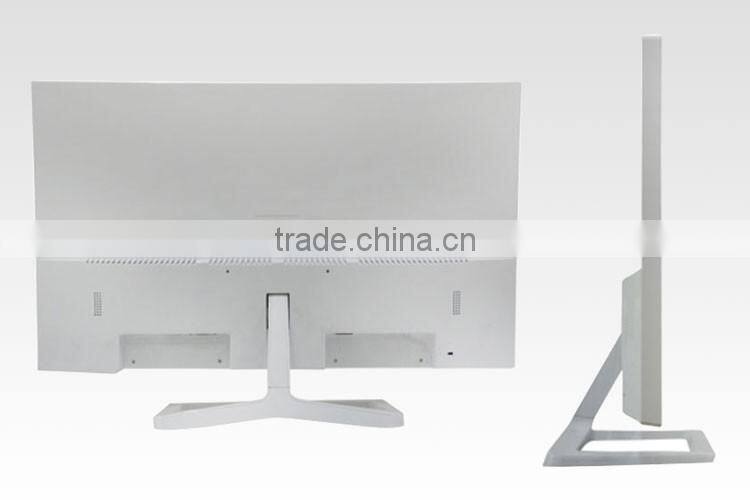 27 Inch white colour desktop monitor with 12v vga