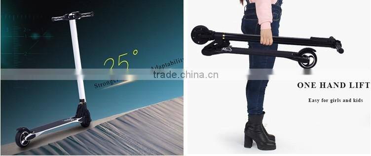 2016 fashion skateboards with handles folding electric scooter for adult