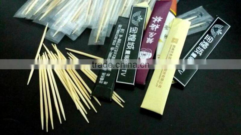 HOT SALE bamboo toothpick with plastic wrapper