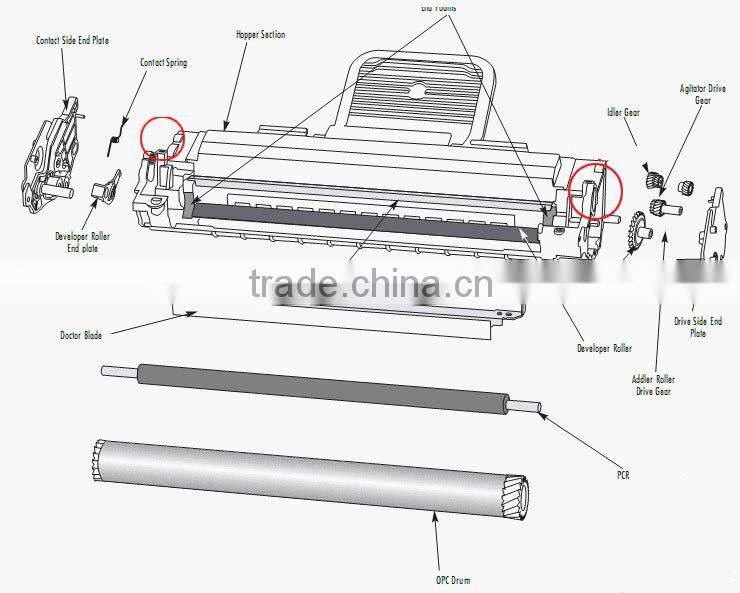 62D3000 (623) Chip for Lexmark MX710/MX711/MX810/MX811/MX812 ANZ/AP/IN 6K