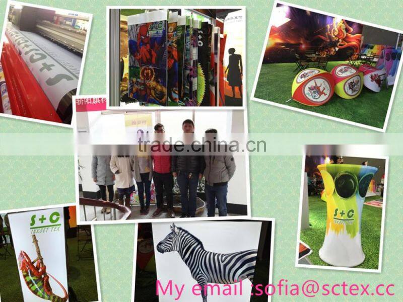 tension fabric fire retardant b1 display for dye sublimation direct printing printing