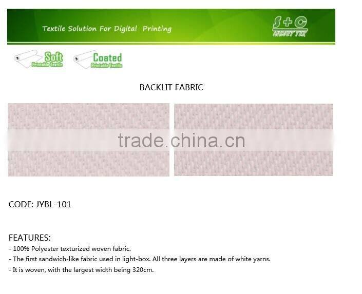 Bleached twill white fabric coating dye sub fabric