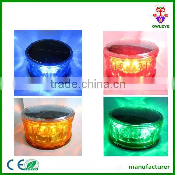 12Pcs Led Solar-powerd beacon Light With Magnet