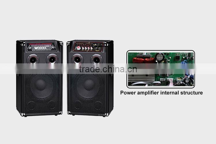 Hot Sell 2016 DJ Sound Box With Disco Light 2.0 Stereo Powerful Wooden Speaker