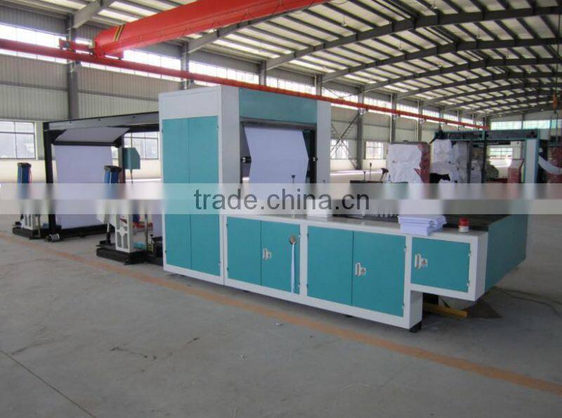 High Speed A4 / A3 Computer controlling servo driving paper roll cutting machine