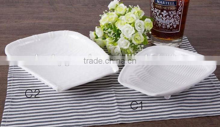 wholesale banquet hotel restaurant white porcelain ceramic plate