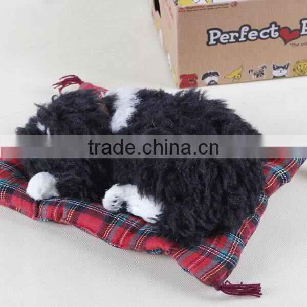 Fashion animal toy lifelike breathing electronic dog