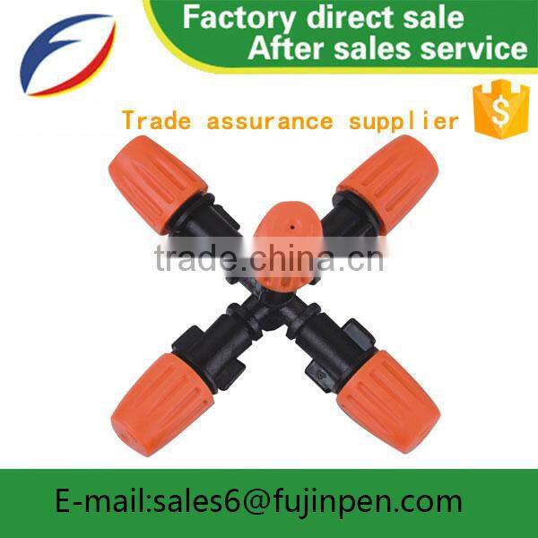 Adjustable plastic material mist fogger water sprayer nozzle plastic sprinkelr for nozzles for plastic sprinkler