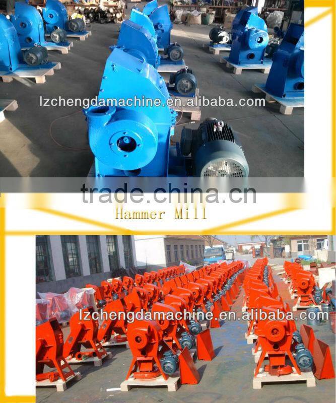 Household 2.2kw small durable high quality pine wood hammer mill grass hay crusher