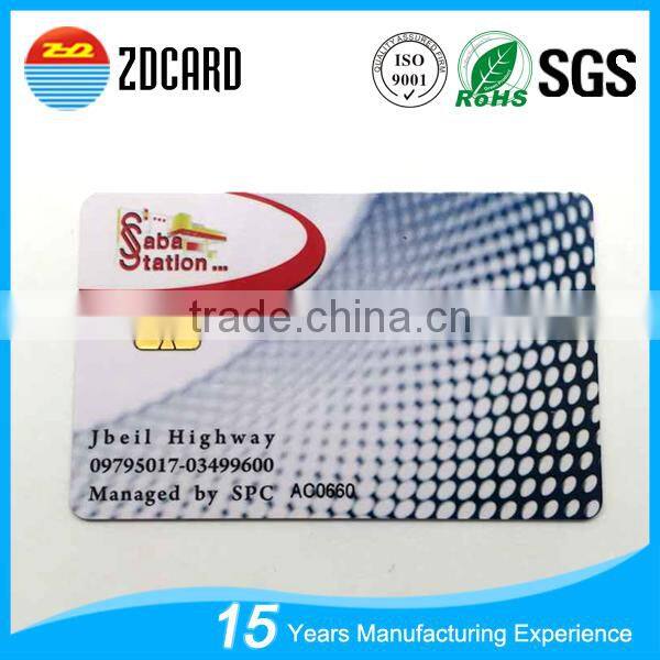 Debit Prepaid Contact Smart PVC Card With Magnetic Stripe