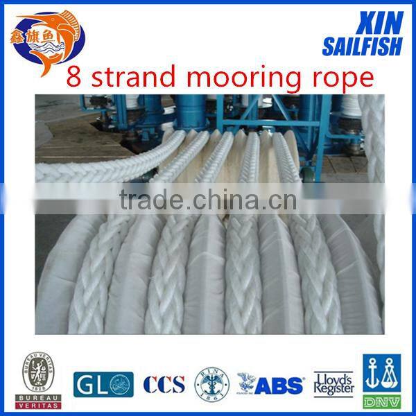 40mm polyester 8-strand mooring rope