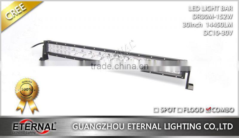 30inch 152W high power combo led light bar for 4x4 racing off-road wrangler rubicon Hummer 4WD bugggy equipment