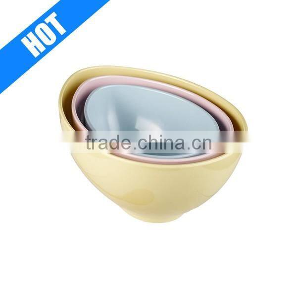 custom ceramic egg shaped bowl plaster color