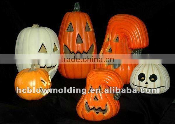OEM Blow Molding halloween decoration plastic artificial large pumpkins Hui zhou Factory