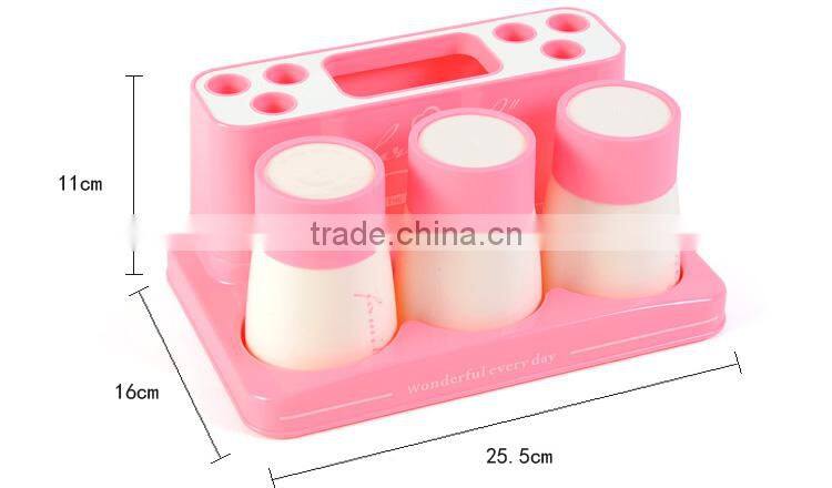 Fashional toothbrush cup and holder sets--coffee 343