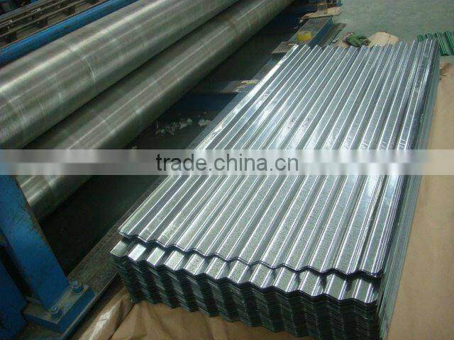galvanized steel covered and steel strip packed corrugated sheet