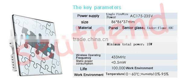 Hot Sale Efficient Saving Network Control Wireless Wall Switch Timer
