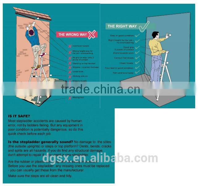 Extension aluminum folding ladder/step ladder made in China