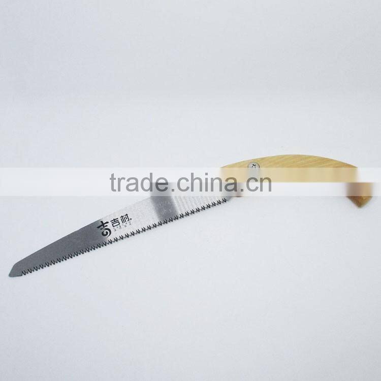 Steel material blade wood saw with wooden handle hand saw wooden handle