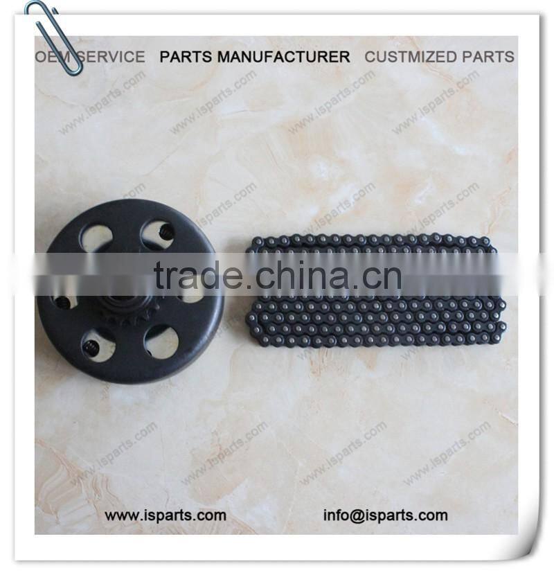 17T 3/4" bore #219 go kart clutch and #219 chain