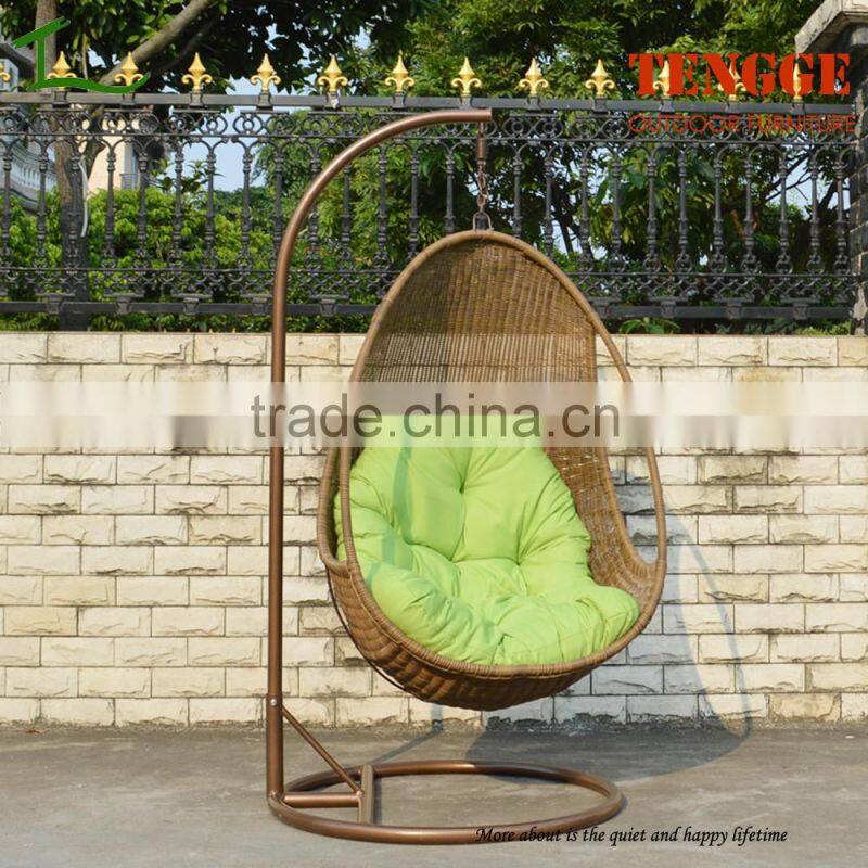 TG-16002 New season round rattan swing chair indoor swing egg chair