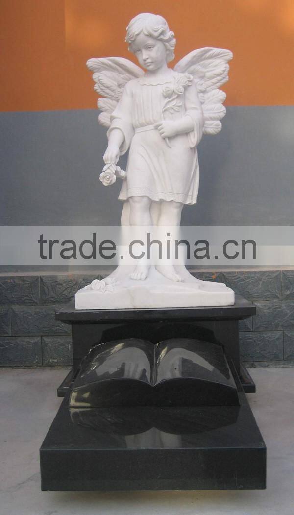 Good Quality Western Headstone With Child