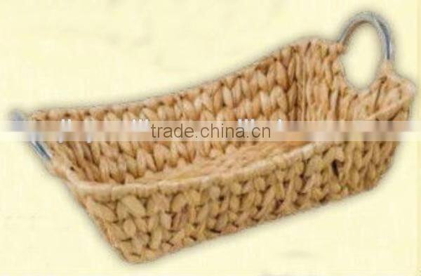 sea grass storage Baskets with Wood Handles