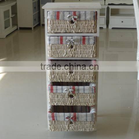 English bulk natural wicker wooden cabinet with handle