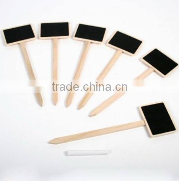 Store More Wooden Chalkboard Plant Label with Chalk