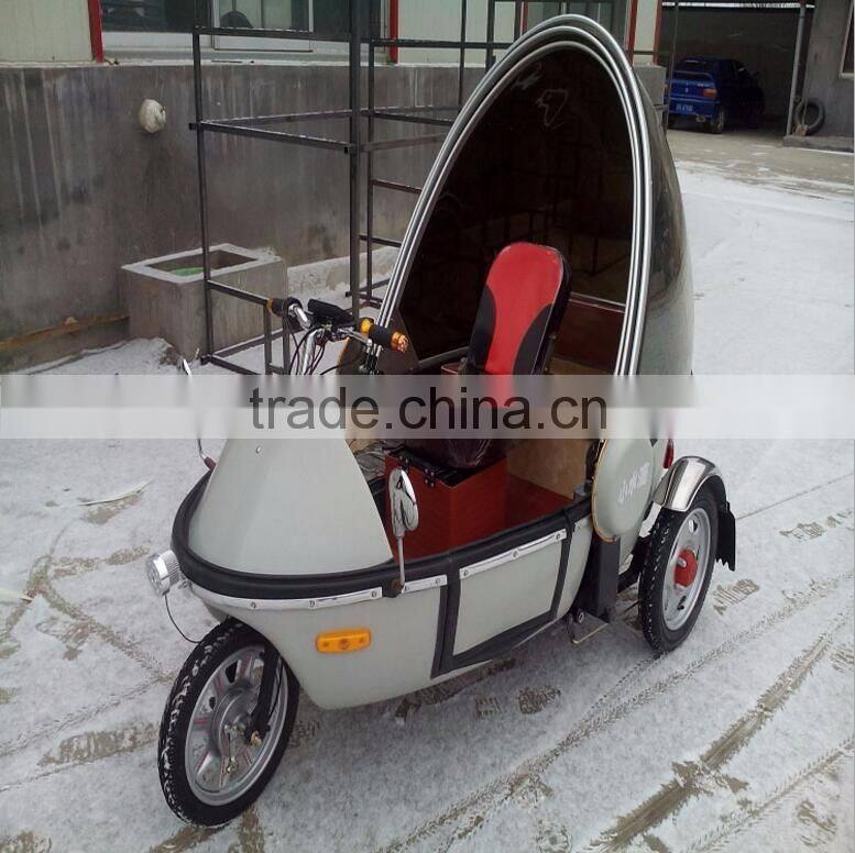 Tiny drop tricycles full closed Pickup Type electric mobility scooter with passenger seats for wholesale