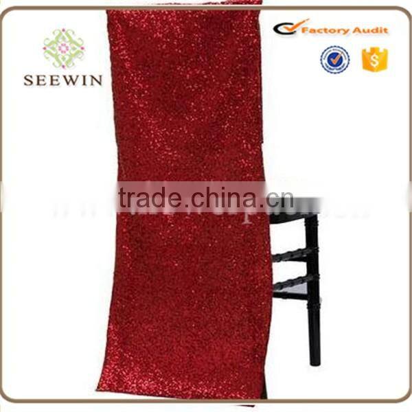 Beautiful Sequin chair cover chair sash for wedding