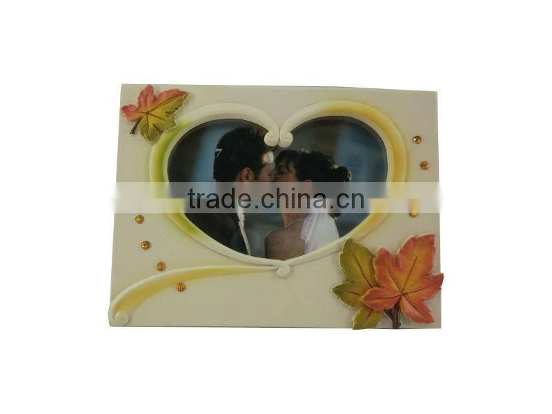 2014 new design resin leaveland photo frame
