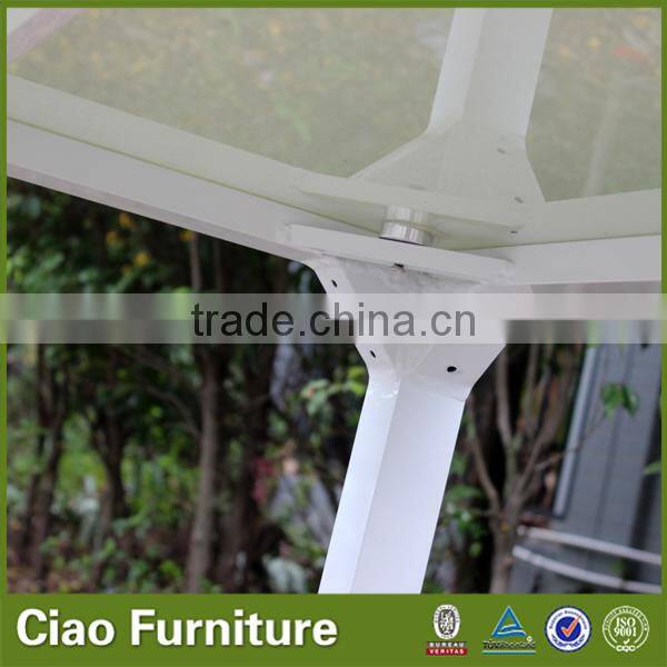 Outdoor square glass stone coffee table