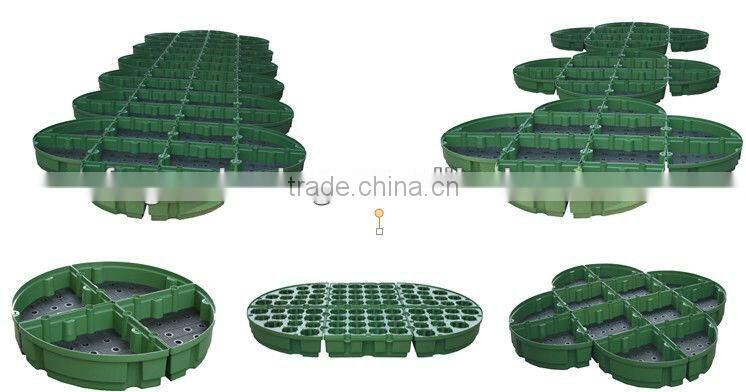 PP Plastic Black Sqaure shaped Module for Vertical Garden Rooftop