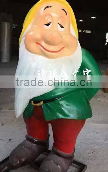 Fiberglass Statue Snow White and Seven Dwarf