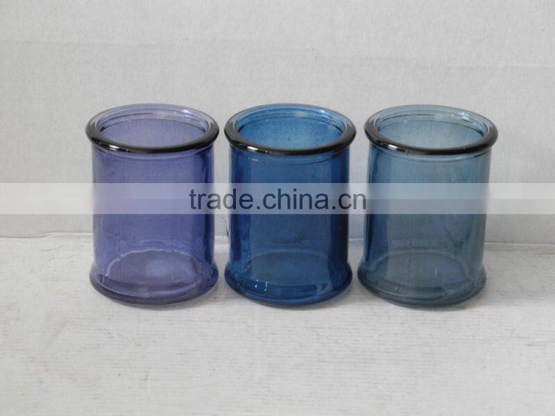 cylinder glass candlestick tealight