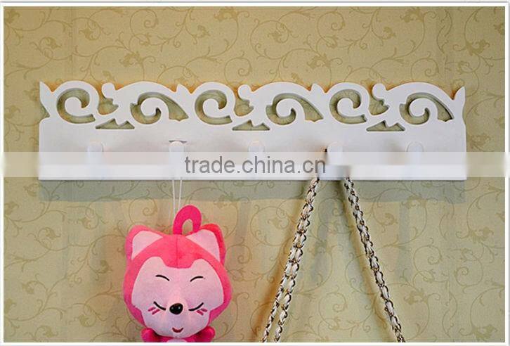 European white fashion wooden wall shelf