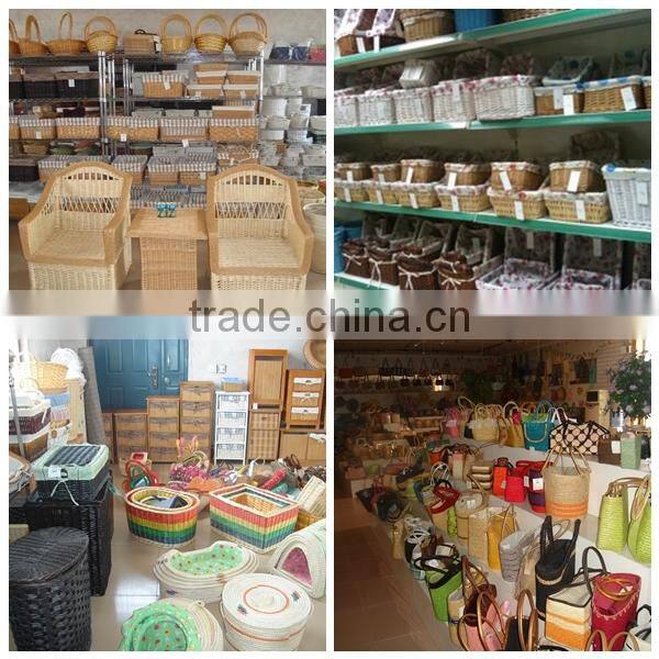 half willow material small wicker empty gift basket