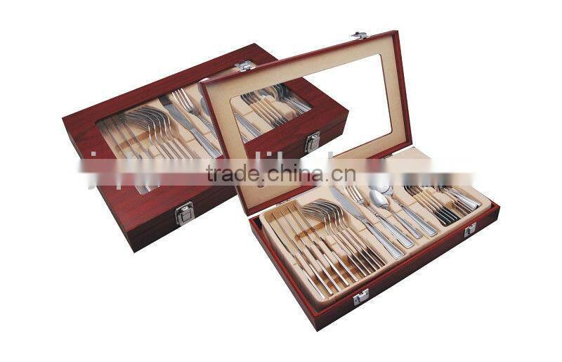 High Quality Package 24pcs Stainless Steel Cutlery Set Mirror Polishing 24pcs set