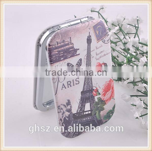 Customized metal crafts peacock animal mirror for make up factory