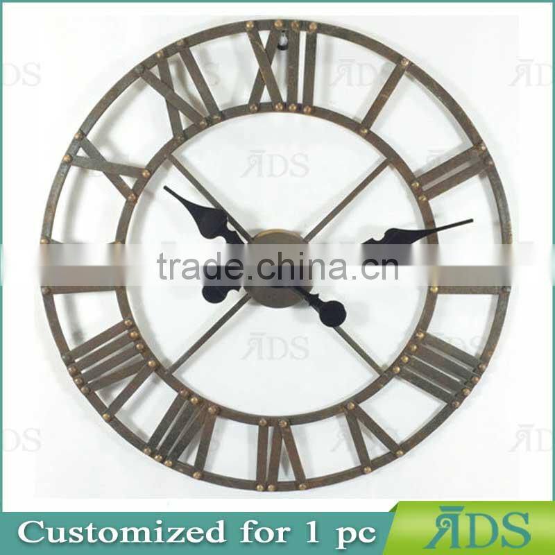 Metal Oval Wall Clock